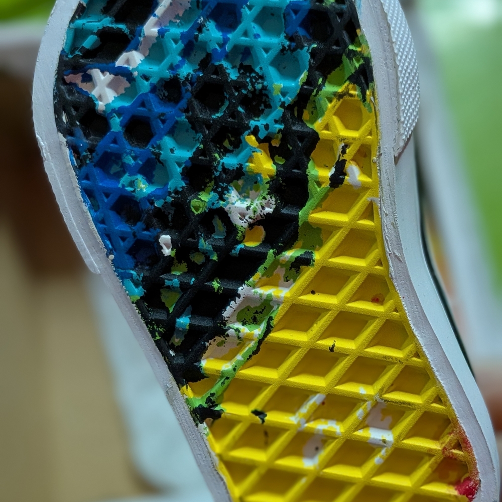 Vans Kids' Rainbow High-Top Sneakers - Picture 4 of 4